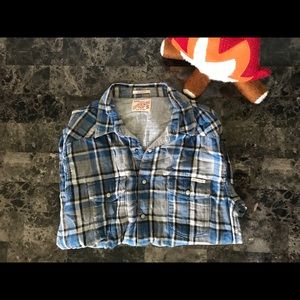 Men’s Small Lucky Brand Plaid Button Up